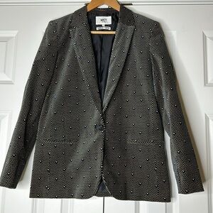 MKT Studio Seville Rock Velvet Printed Blazer Sz40 US8